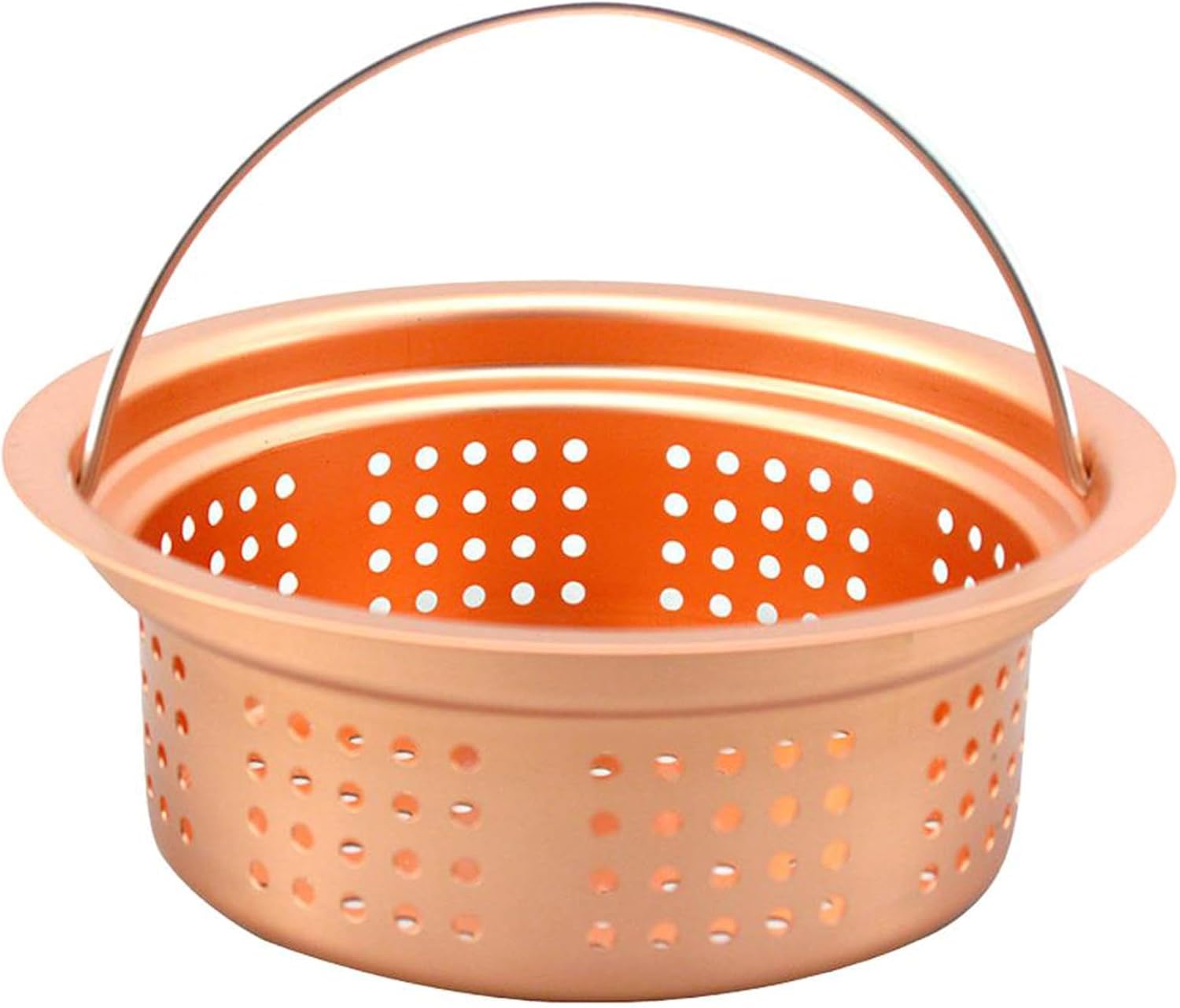Shimomura Planning 26784 Tsubasanjo Drain Strainer, Pure Copper, Shallow Type, Made in Japan, Slime and Odor Prevention, Easy to Clean, 5.3 inches (13.4 cm)