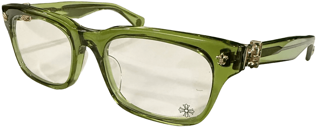 CHROME HEARTS 'GITTIN ANY?' EMERALD GREEN GLASSES