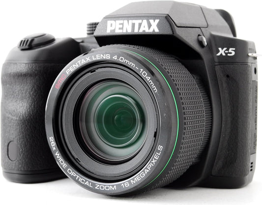 PENTAX X-5 クラシックブラック 1,600万画素 超広角-超望遠ズームレンズ 単3型電池仕様 デュアル手ぶれ補正 高速連写 X-5 CLASSIC BLACK 12764