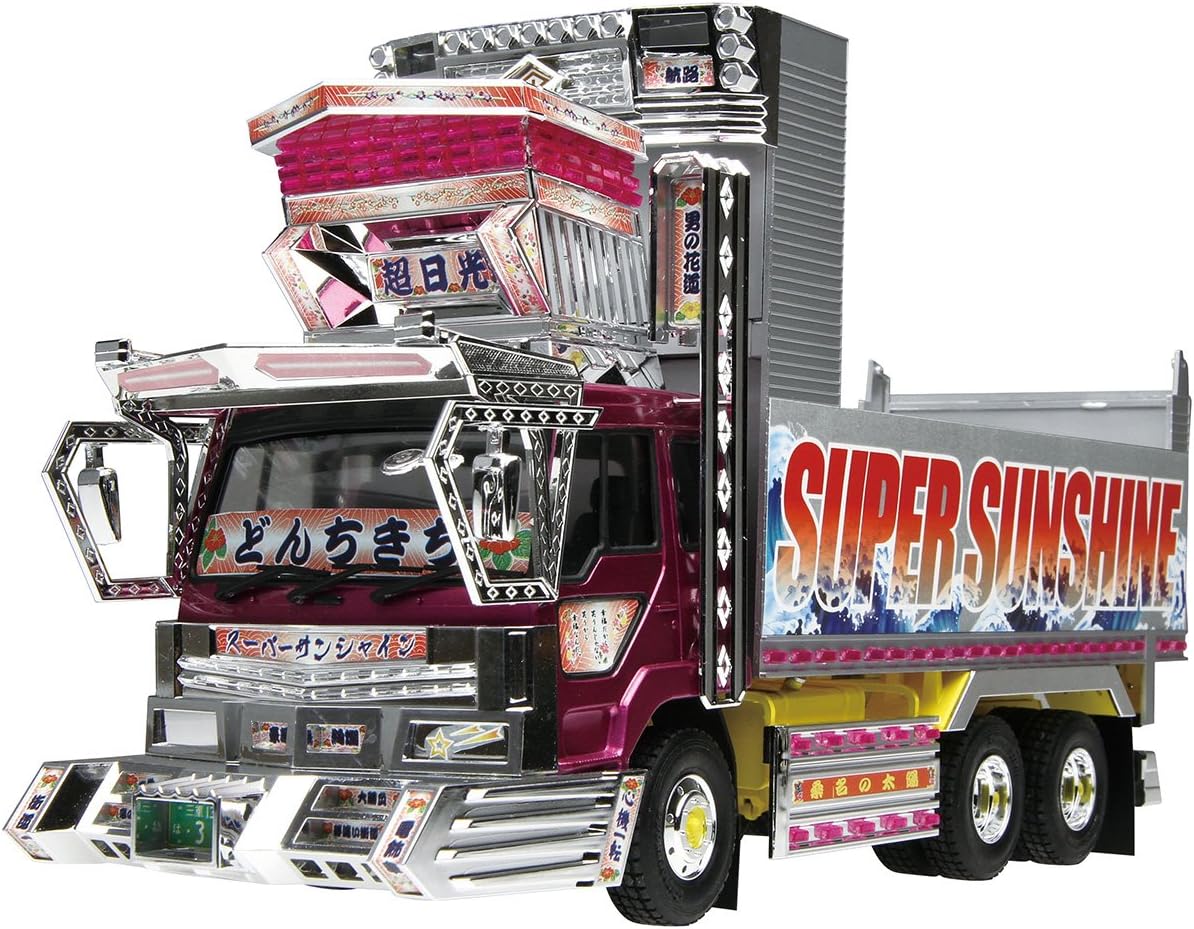 Aoshima Bunka Kyozai 1/32 Value Deco Tora Series No.9 Super Sunshine Deep Box Dump Plastic Model