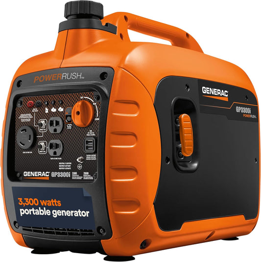 Generac 7153 GP3300i 3300-Watt Portable Generator, Orange/Black