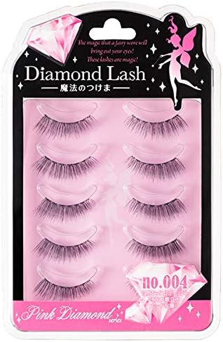 Diamond Lash [no.004] 5 pairs (for upper eyelashes) for natural volume and a mode of eyes that stand out from the eyes