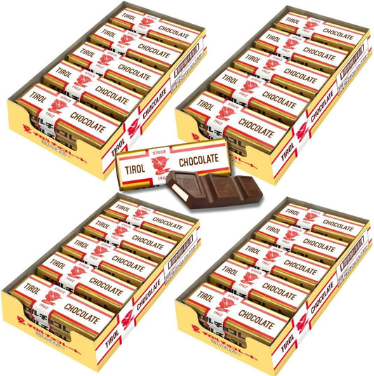 Tyrol Chocolate Milk Nougat 60 Pieces (Cool Services, Refrigerated Delivery), Chocolate, Milk Chocolate, Nougat, Caramel, Snacks, Sweets, Large Capacity, For Commercial Use, Assortment, Petite Gift