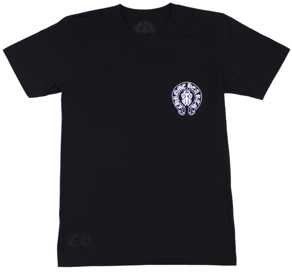CHROME HEARTS 'AMERICAN FLAG' DAGGER BLACK TEE