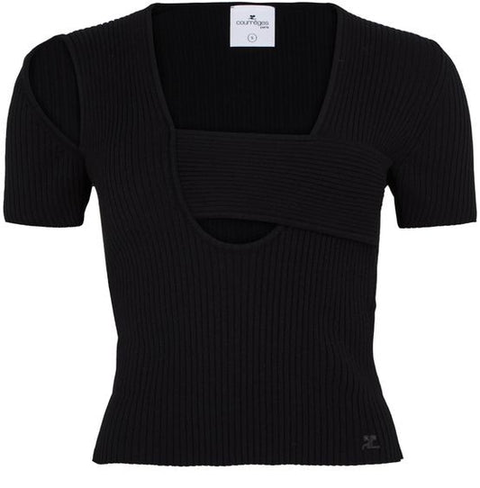 COURREGES Infinity rib knit sweater - Image 1