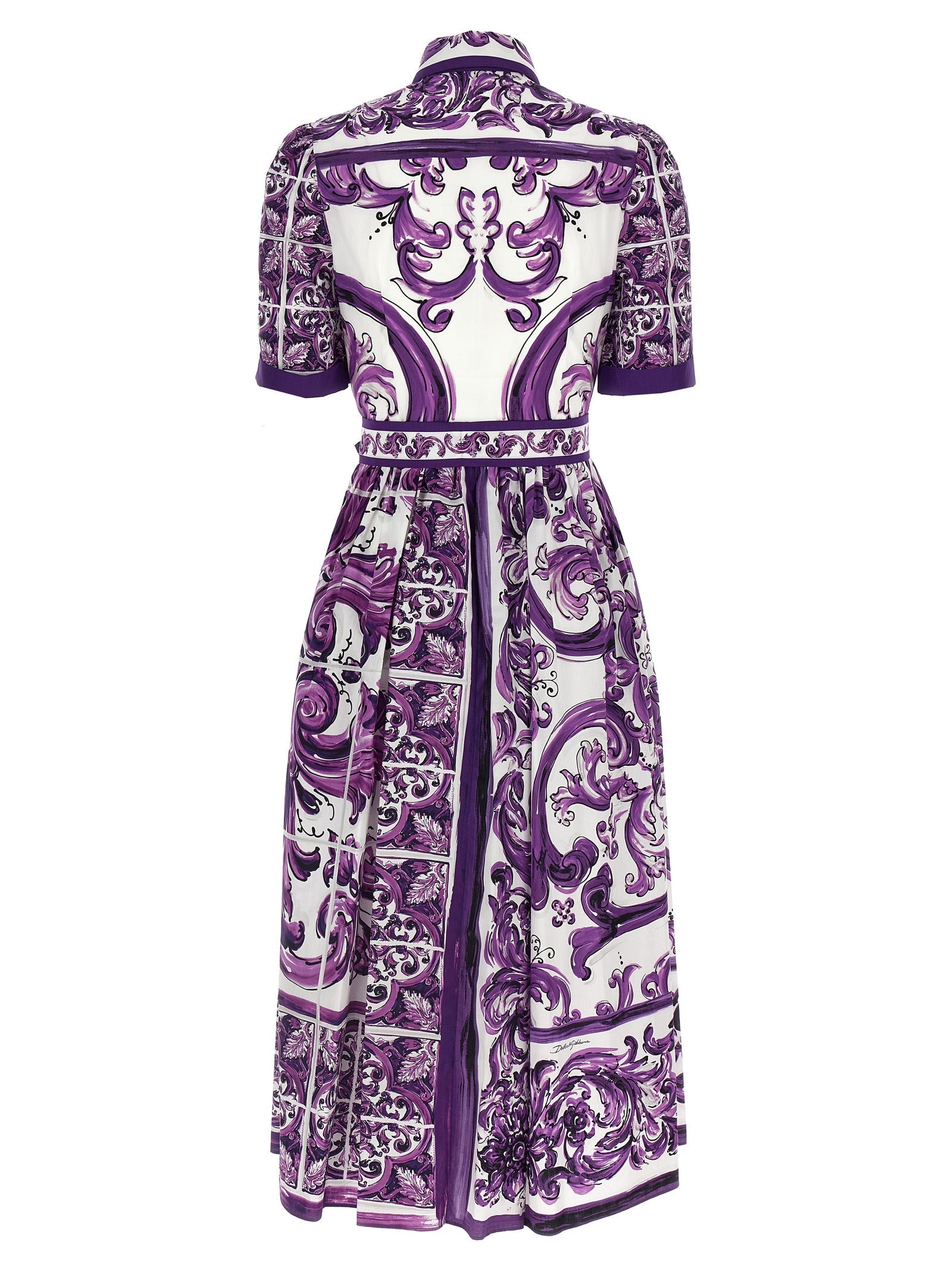Dolce  Gabbana Dolce＆Gabbana 'Maiolica' Print Chemisierドレス - Image 1