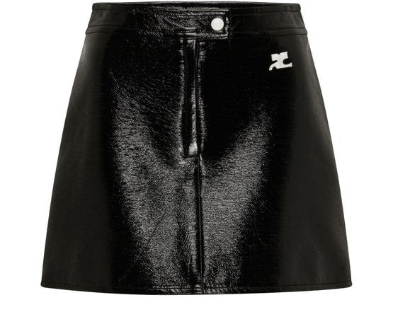 COURREGES Reedition Vinyl ミニスカート - Image 1