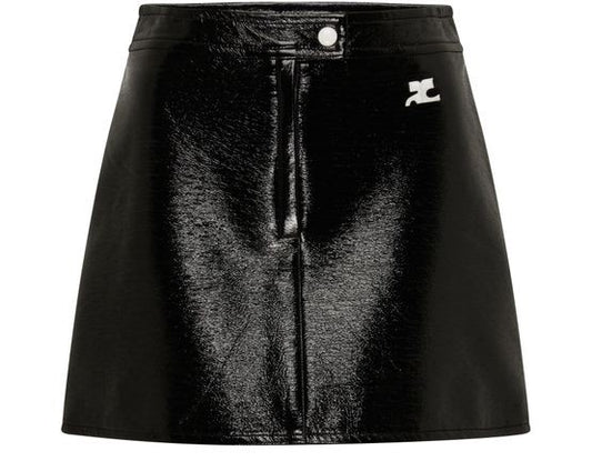 COURREGES Reedition Vinyl ミニスカート - Image 1