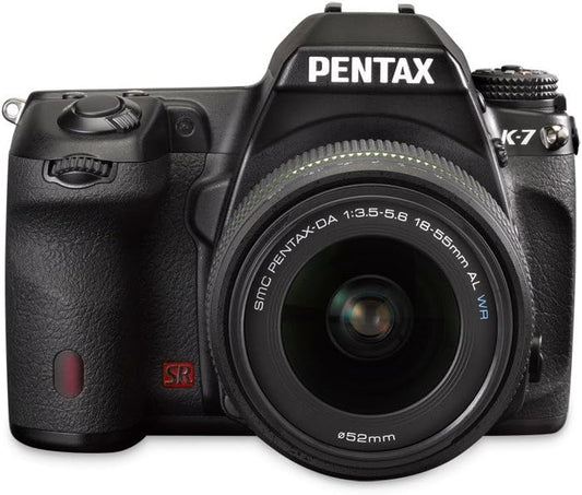 Pentax K-7 14.6 MP Digital SLR with Shake Reduction and 720p HD Video with DA 18-55mm f/3.5-5.6 AL Weather Resistant Lens by Pentax