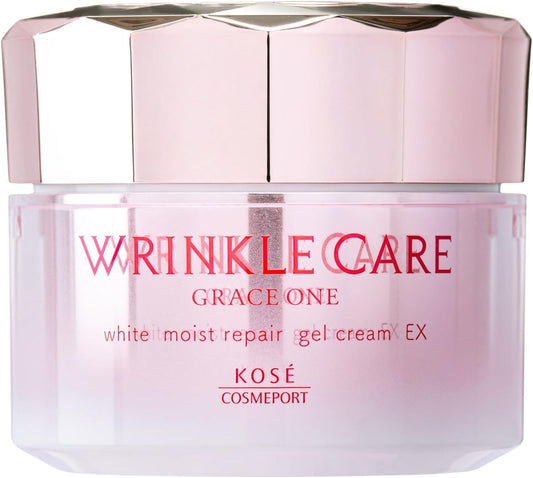 Grace One Wrinkle Care, White, Moist Repair, Wrinkle Reduction, Whitening, All-in-One Gel, Cream, 3.5 oz (100 g), KOSE Corsé