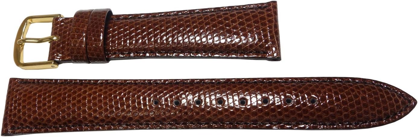 Seiko DX06 Lizard Dark Brown Men's Watch Band 0.7 inch (17 mm)