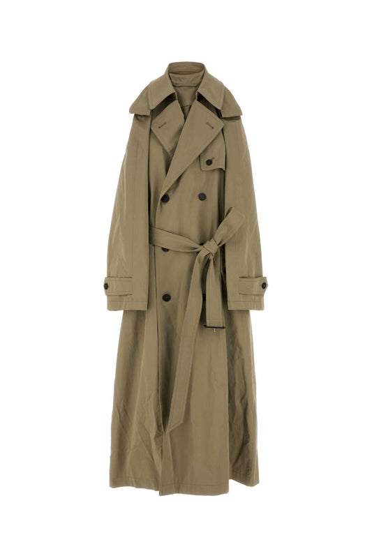Balenciaga Cappuccino Cotton Trench吊りドレス - Image 1