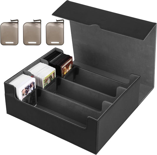 Deck Case, Trading Card Case, Card Storage Box, Card Case, Trading Card Storage with 1800+ Dividers and Card Stoppers "Compatible with Yu-Gi-Oh, Pokemon, MTG, and Various Card Games"