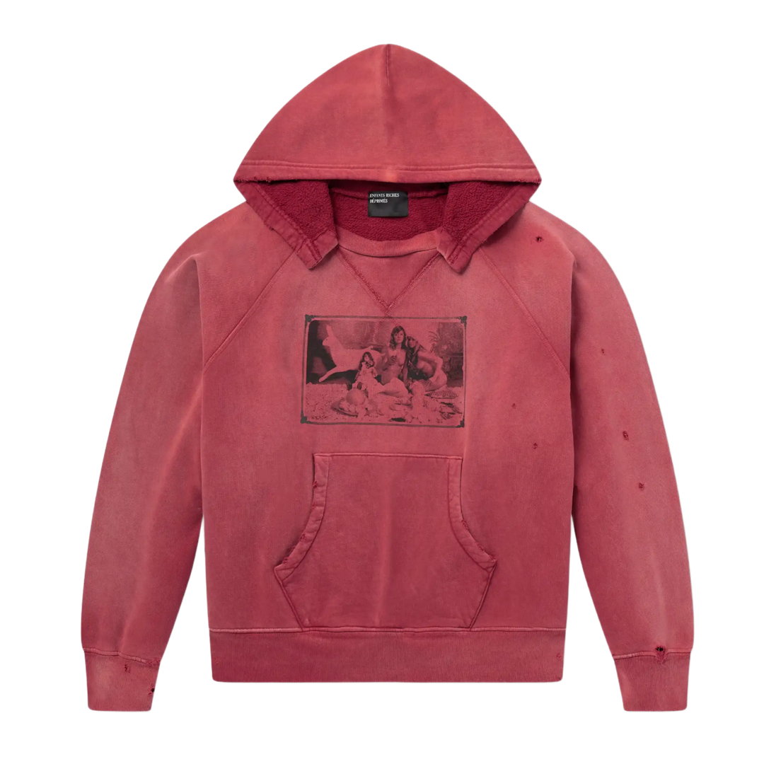 ENFANTS RICHES DÉPRIMÉS 'BURNT RED' OKLAHOMA CHURCH AFTERHOOD HOODIE