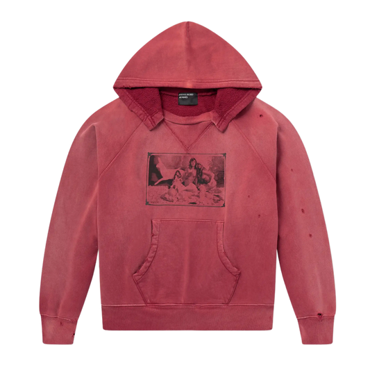 ENFANTS RICHES DÉPRIMÉS 'BURNT RED' OKLAHOMA CHURCH AFTERHOOD HOODIE