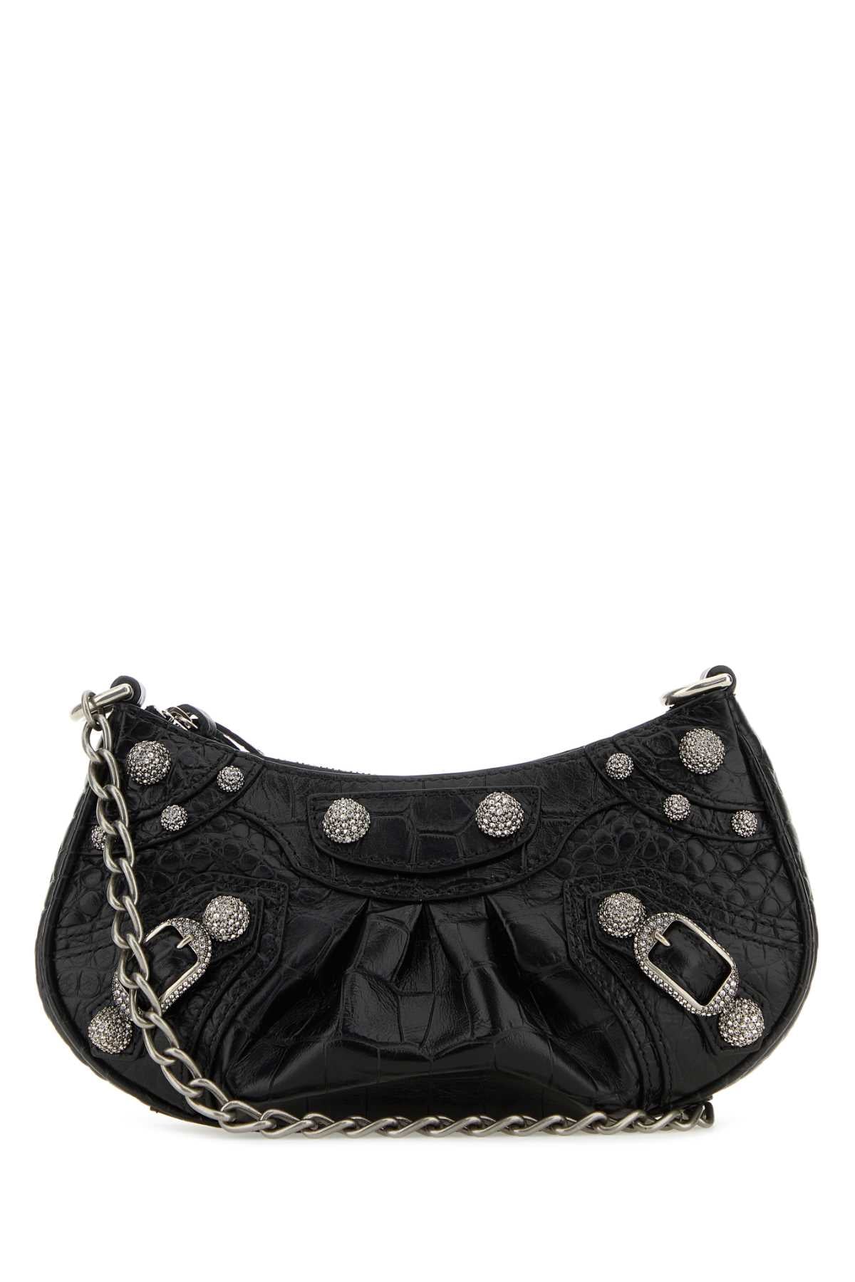 Balenciaga Black Leather Le Cagole Mini Handbag - Image 1