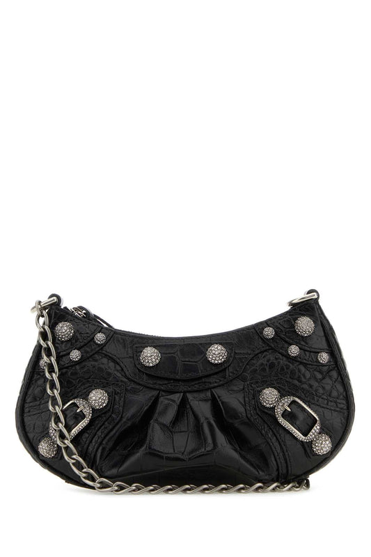 Balenciaga Black Leather Le Cagole Mini Handbag - Image 1