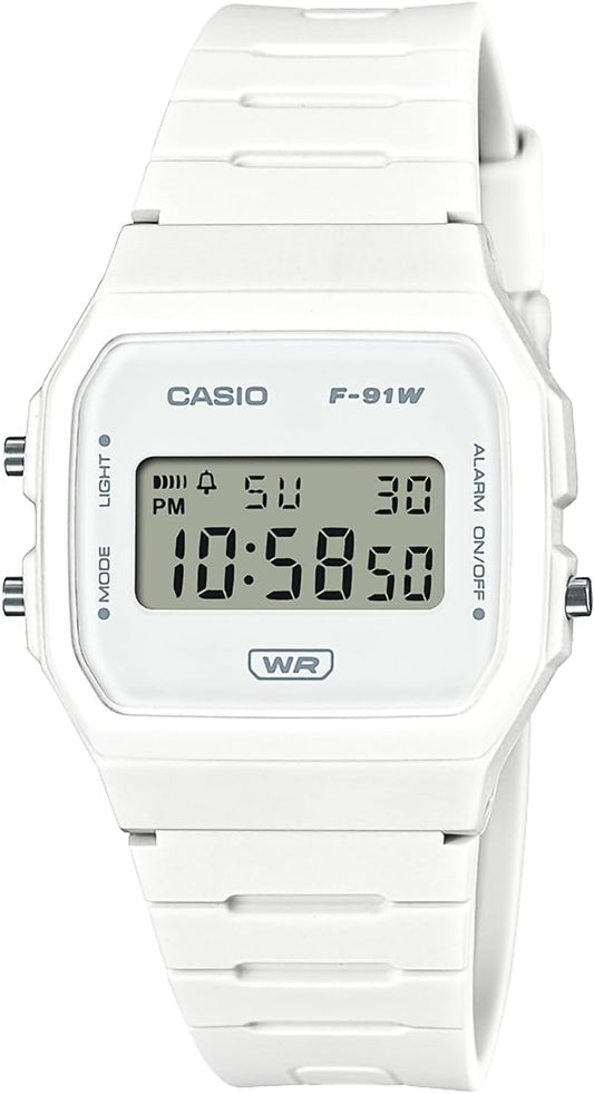 Casio Classic Watch F-91WB Biomass Plastic, white