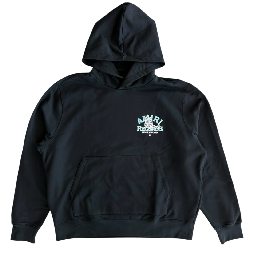 AMIRI 'RECORDS WOLF' BLACK HOODIE