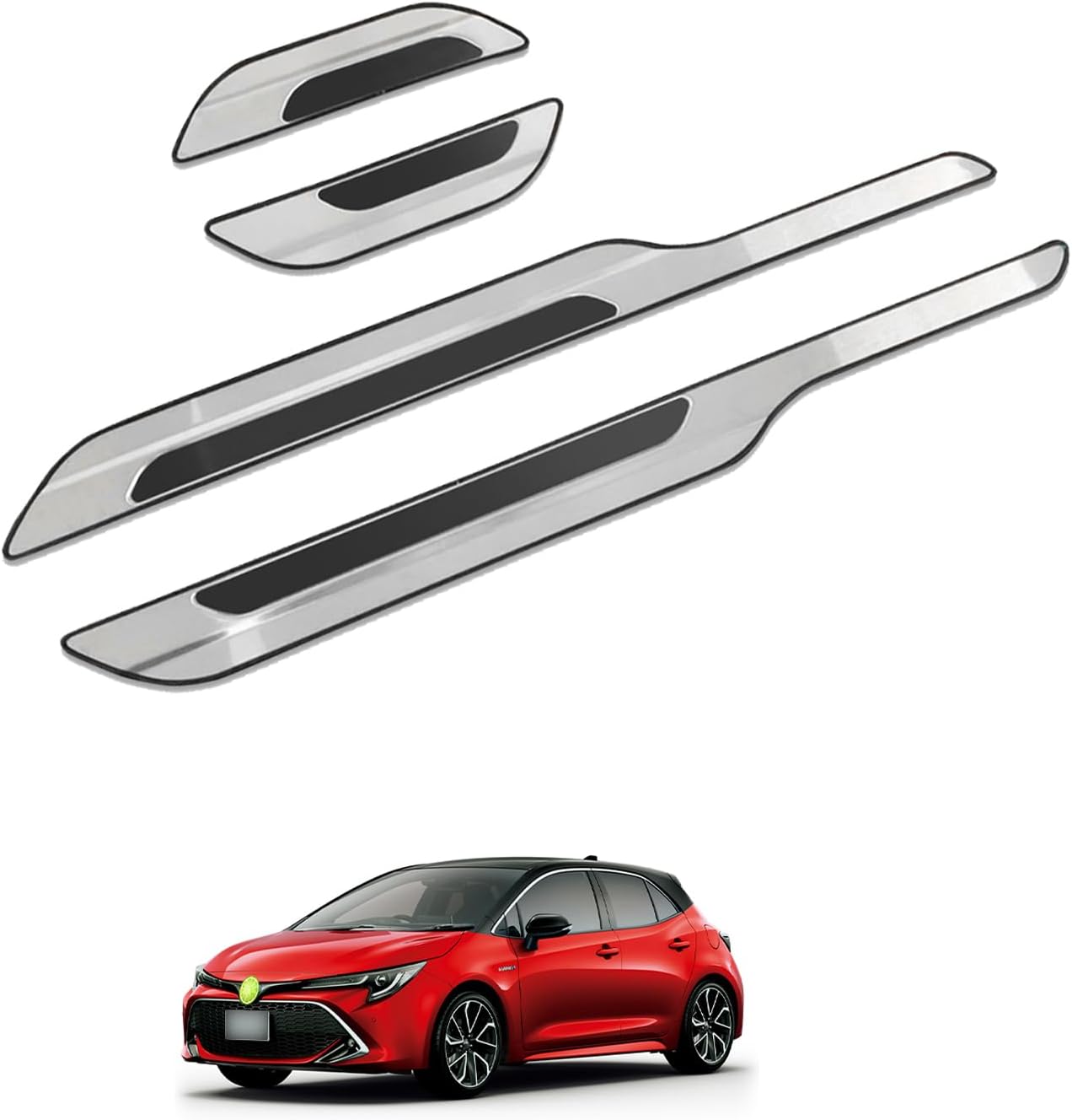 HUAHAO New Model Toyota Corolla Sports Dedicated Scuff Plate Side Step Guard Side Step Toyota Accessories Corolla Sports Stainless Steel Material Mirror Finish Car Side Steps Scratch Resistant Stain