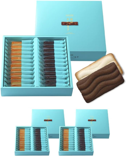 Tokyo Kanpanela, Chocolate & White (24 Pieces), Set of 2 Boxes, Individually Wrapped, Candy, Tokyo Souvenir, Kanpanela, Tokyo Souvenir, Souvenir, Gift, Present, Langdosha, Assorted, Divided Western Sweets