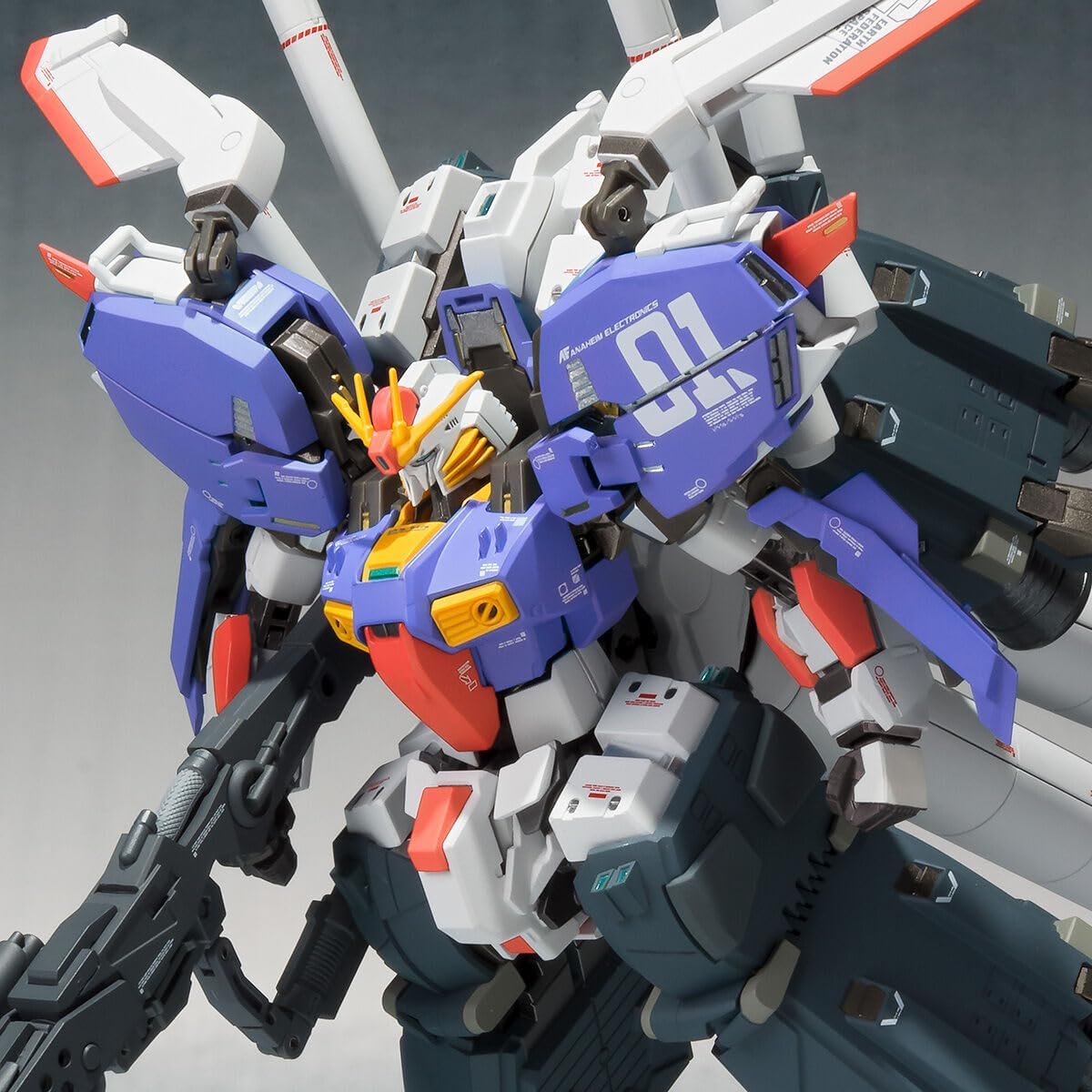 Metal Robot Spirits (Ka Signature) S Gundam Booster Unit Mounted Gundam Sentinel Painted Action Figure