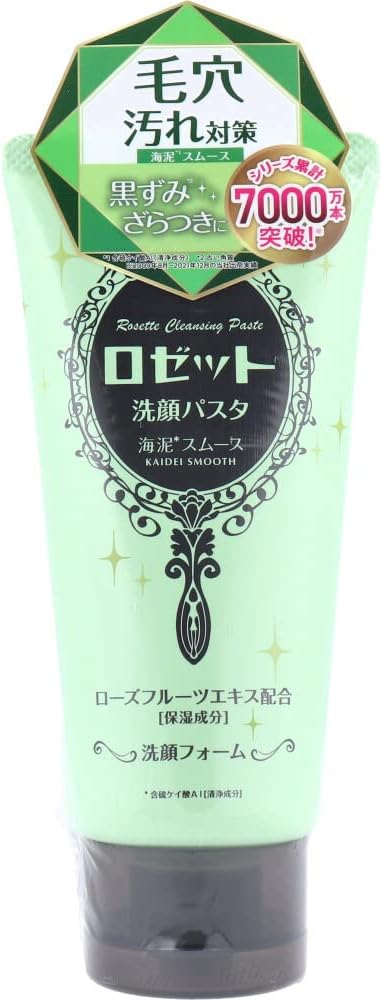 Rosette Facial Wash Pasta, Sea Mud Smooth, 4.2 oz (120 g)