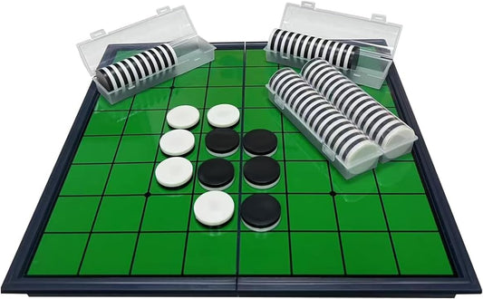 Reversi Magnetic Toy Magnet Children Study Board Game Board Japanese Travel Game - Beginner Elementary School Middle School College Student Children Popular 2 People Ages 5 and Up - Foldable Game