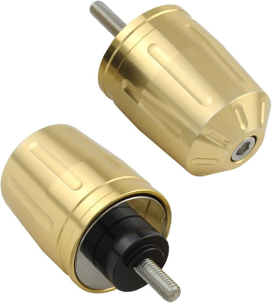 POSH FAITH 033979-12-10 Motorcycle Goods Handlebar End Ultra Heavy Bar End Type 2 For Honda/Suzuki Genuine Handles, M6 Type CB1300SF/SB | CB400SF etc. Champagne Gold
