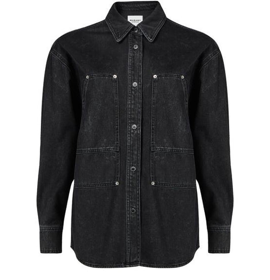 MARANT ETOILE Okely デニム オーバーシャツ - Image 1