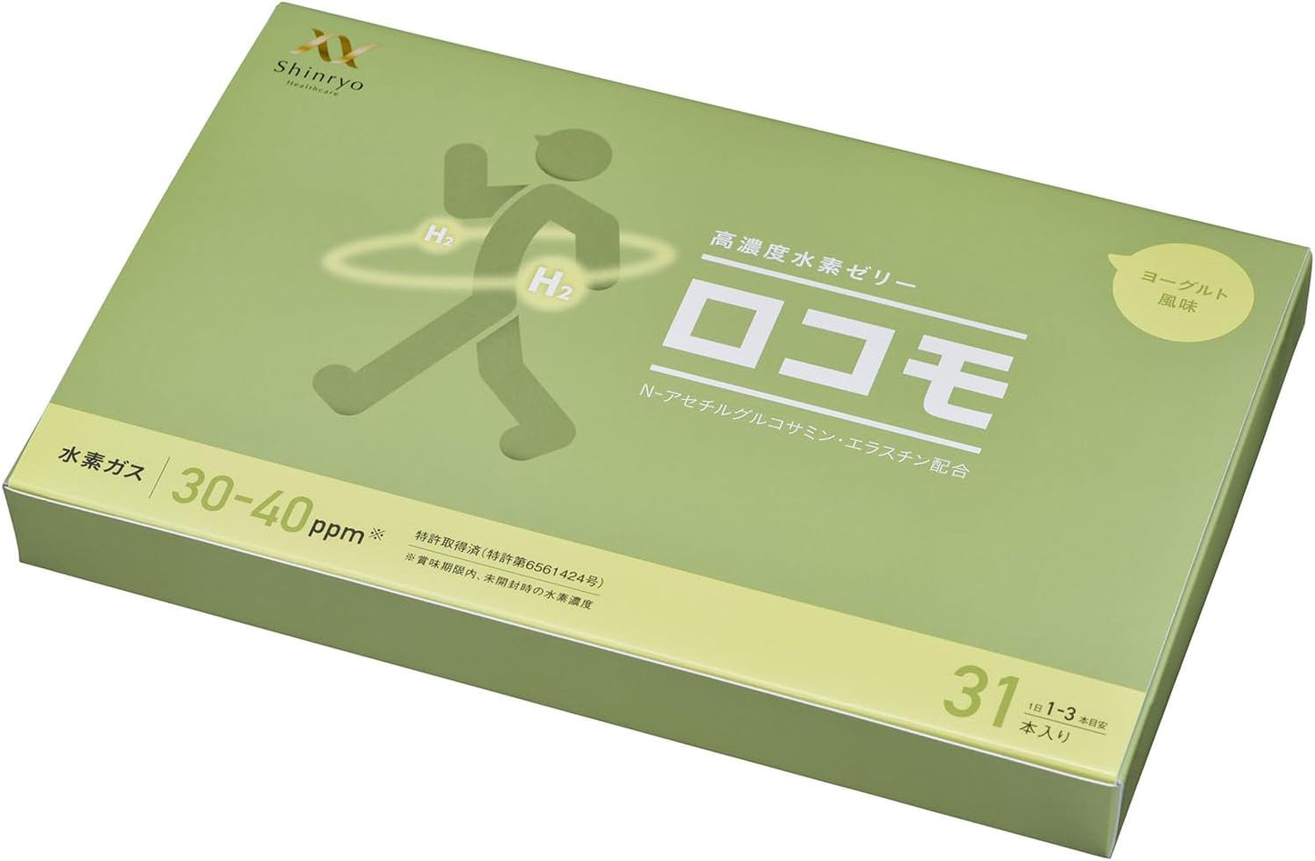 Shinryo Health Care High Concentration Hydrogen Jelly Locomo 31 Bottles N-Acetyl Glucosamine Elastin