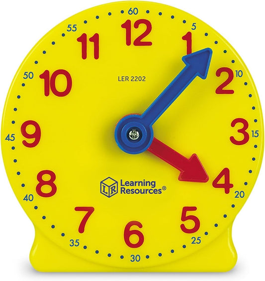 Learning Resources LER2202-1 Math Teaching Material, Learning Clock for Students, 3.9 inches (10 cm), Genuine Product