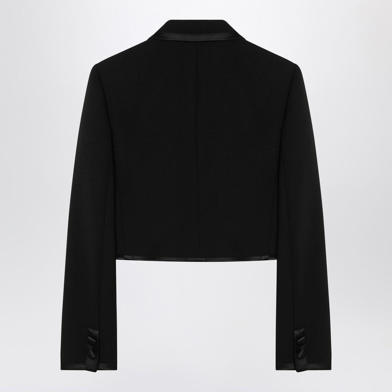 Dolce  Gabbana ドルチェとガッバーナは、二重胸肉の黒いジャケットを切り分けました - Image 1