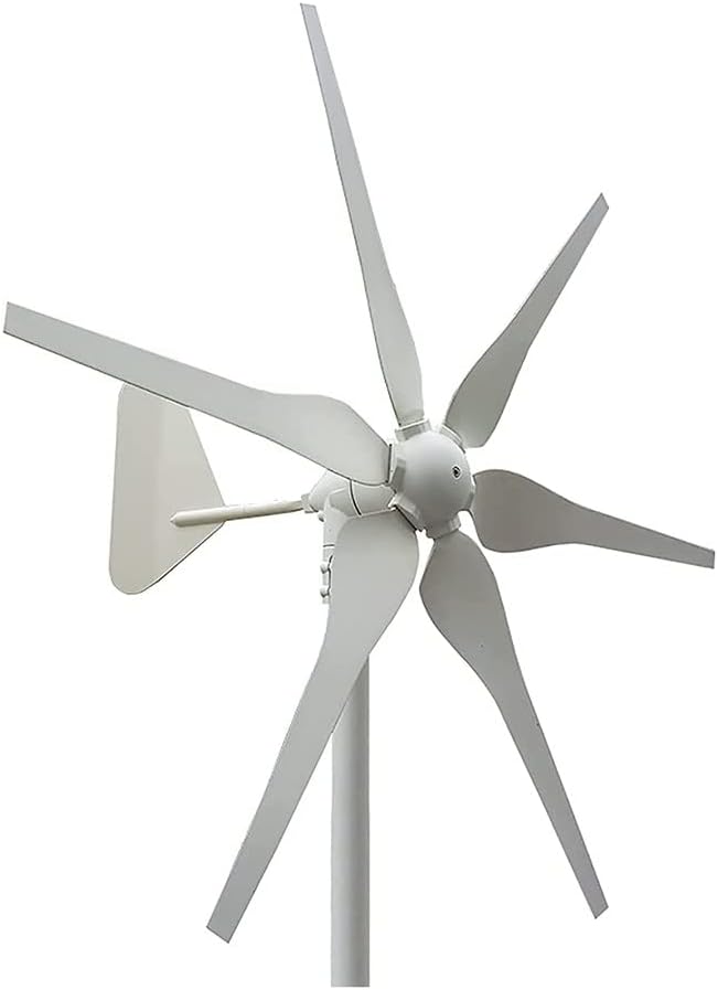 風力タービン、風力タービンジェネレーター 6ブレード低風速始動風力タービン 充電コントローラー付き、24V (12V)