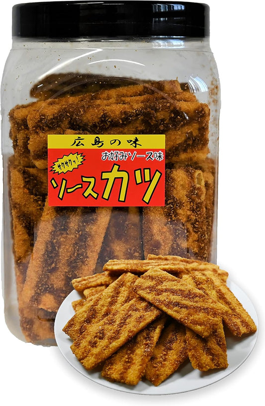 Sumumikou Official Sauce Katsu, Commercial Use, Large Capacity and Crispy Flavor of Your Favorite Sauce Flavor), Large Capacity Pot, Sweets, Snacks, Chisei Shokaki, Pack of 50