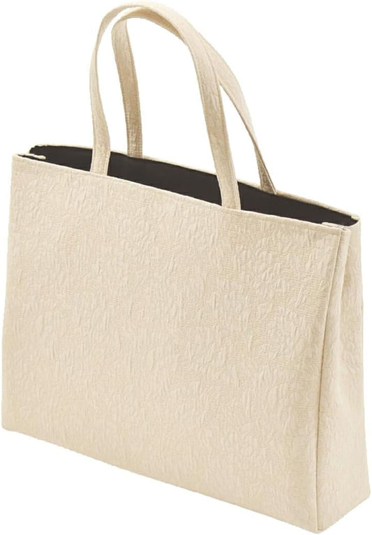 Nagomiya Japanese Kimono Bag, Casual, Made in Japan, Jacquard Tote Bag, Kimono Bag, Everyday Use, Small Pattern, Pongee, Handbag, Women's