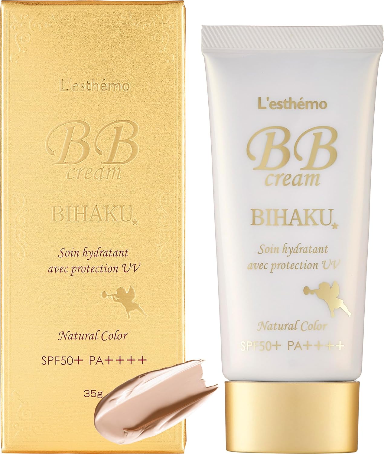 [For Blemishes, Whitening, Dry Skin] Restemo Whitening BB Cream 1.2 oz (35 g), Non-Chemical | SPF50+ PA++++ Foundation Sunscreen, Stains & Wrinkles Cover, Quasi-Drug