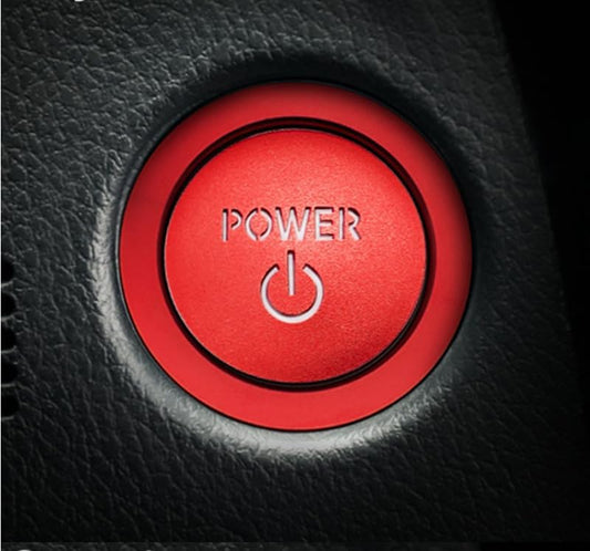 Toyota Prius/PRIUS 60 Series Engine Start Button Switch Cover Exclusive Design Genuine Replacement Cover Switch Interior Accessory Dress Up Custom Item (Red)