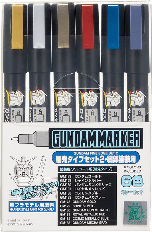 GSI Creos Gundam Marker Fine Tip Type Set 2