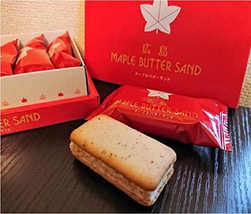 Hiroshima Limited Hiroshima Souvenir HIROSHIMA Hiroshima Maple Butter Sand MAPLE BUTTER SAND Confectionery 10 pieces Sand Maple