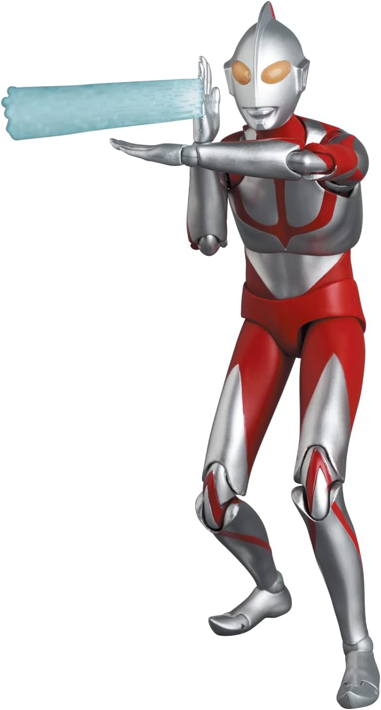 Medicom Toy MAFEX No. 207 Ultraman (Thin Ultraman Version) DX Version, Total Height Approx. 6.3 inches (160 mm), Non-Scale Painted Action Figure