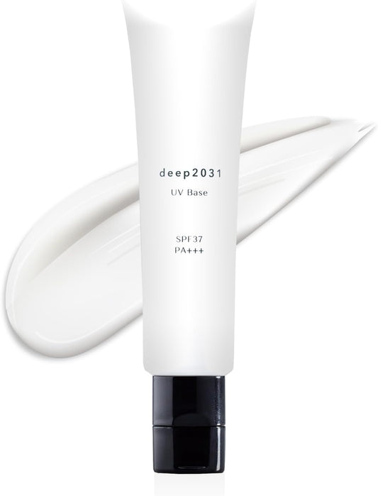 Dr. Risera Deep 2031 UV Base Sunscreen, 1.1 oz (30 g), SPF37/PA+++, Additive-free, Sensitive Skin, Dry Skin, CICA Deer, Non-Silicone, Makeup Base, Suppari
