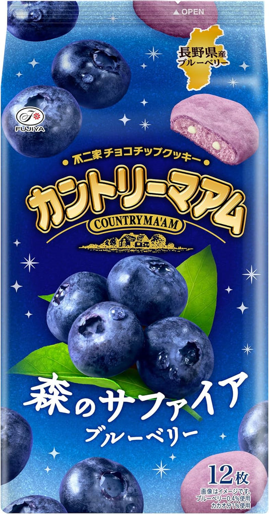 Fujiya Country Maam (Forest Sapphire Blueberry), 12 Sheets