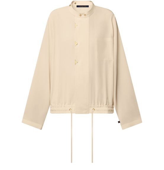 LOUIS VUITTON L/S Blouse With Butonned Mao Collar - Image 1
