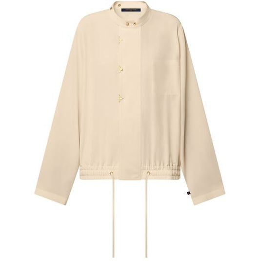 LOUIS VUITTON L/S Blouse With Butonned Mao Collar - Image 1
