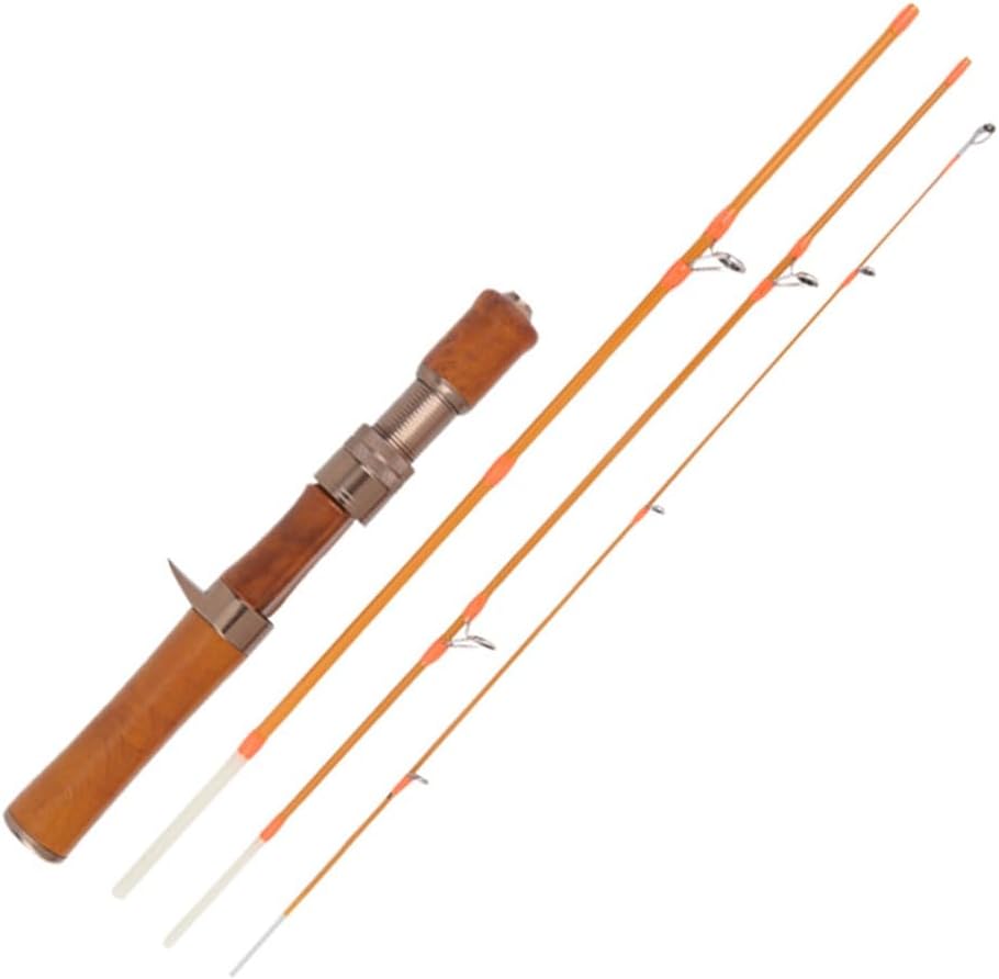 Ultralight Fishing Rod Carbon Fiber Casting Lure Bait 1.5-9G Line Wood Handle Fast Trout Fishing Rod Casting Rod