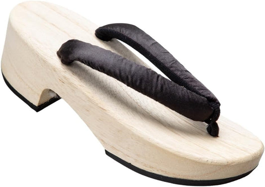Japanese Clogs, Slippers, Women's Clogs, White Wood, Thick Soles, Summer, Ladies, Yukata Geta, Japanese Clothes, Accessories, Multicolor, Easy to Wear, Rubber Included, Summer