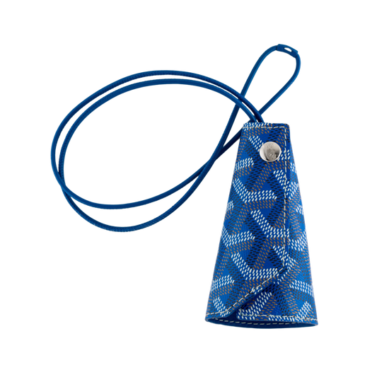 GOYARD 'CHAMBELLAN BLUE' BAG CHARM CASE