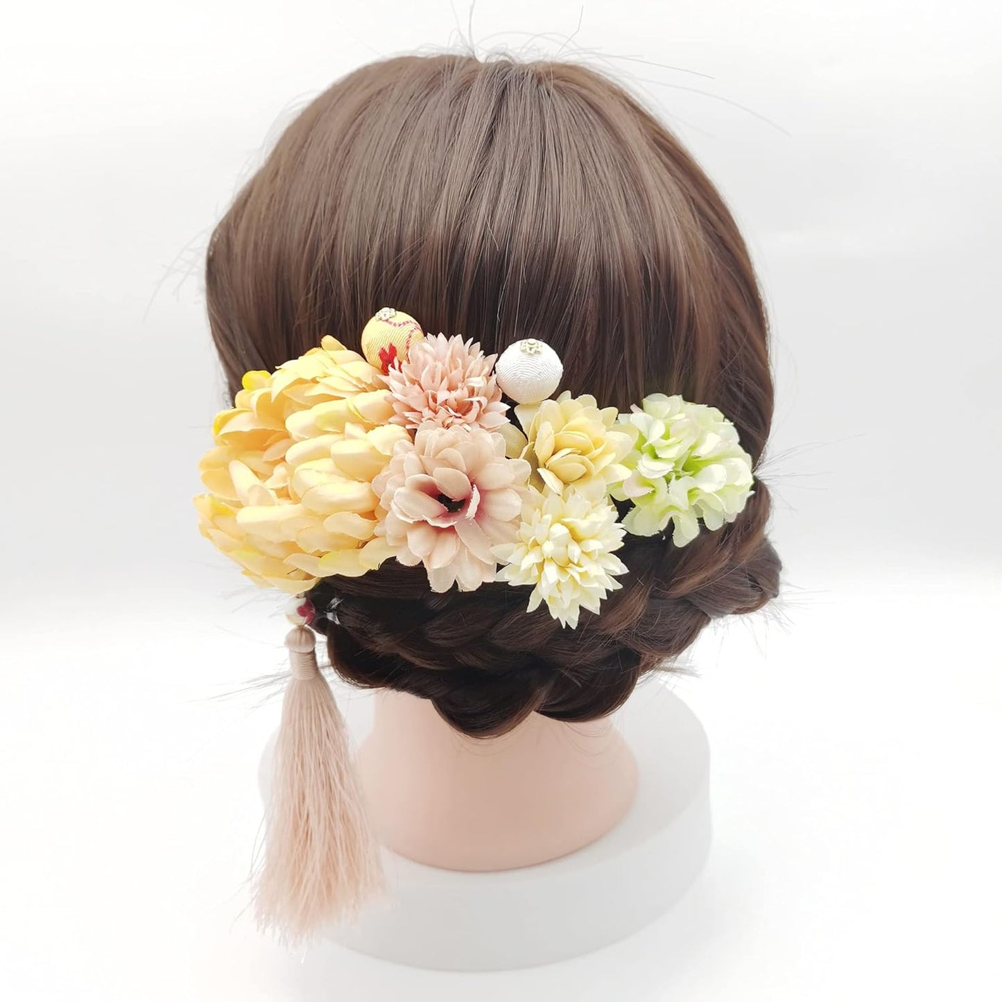 Rzilmer Hair Ornament, Japanese Style, Coming-of-Age Ceremony, Flowers, High Class Artificial Flowers, Maiko Style Hair Ornament, Graduation Ceremonies, Weddings, Yukata, Weddings, Shichi-Go-San