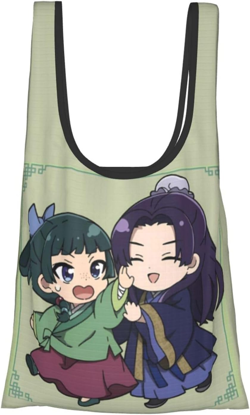 Eco Bag, Cartoon Folding Shopping Bag, Popular, Waterproof, Large Capacity, Repeatable, Waterproof, Lightweight, Pocket Size, Convenience Store, Popular, Goods, Anime